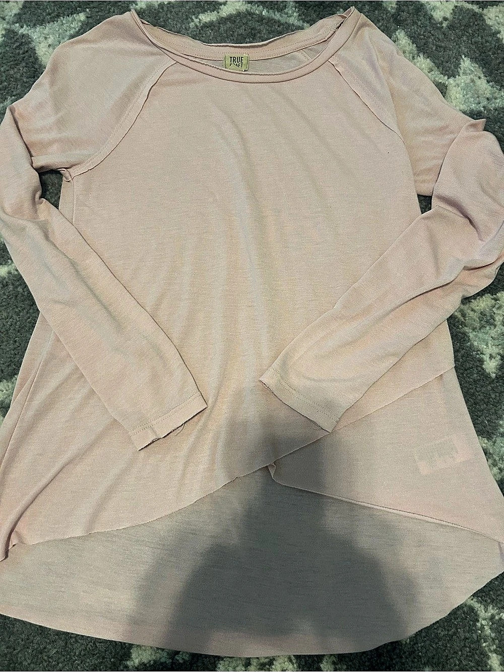 True Craft Long Sleeve Tunic in Pink Size XS